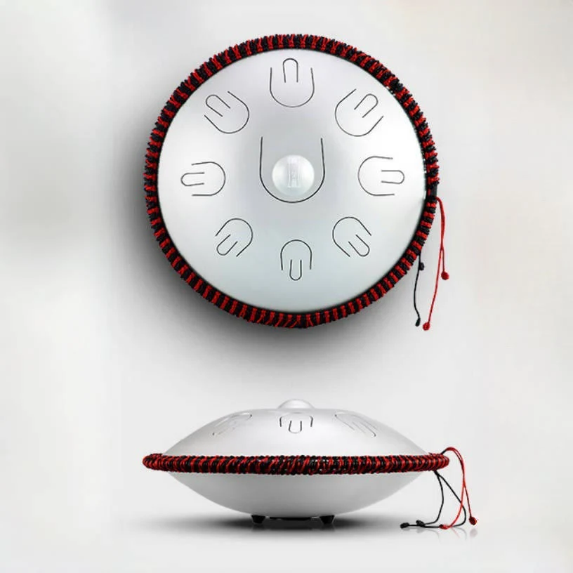 Buddha Stones Steel Tongue Drum Sound Healing Yoga Meditation Kit 9 Note 15 Inch Handpan Instrument