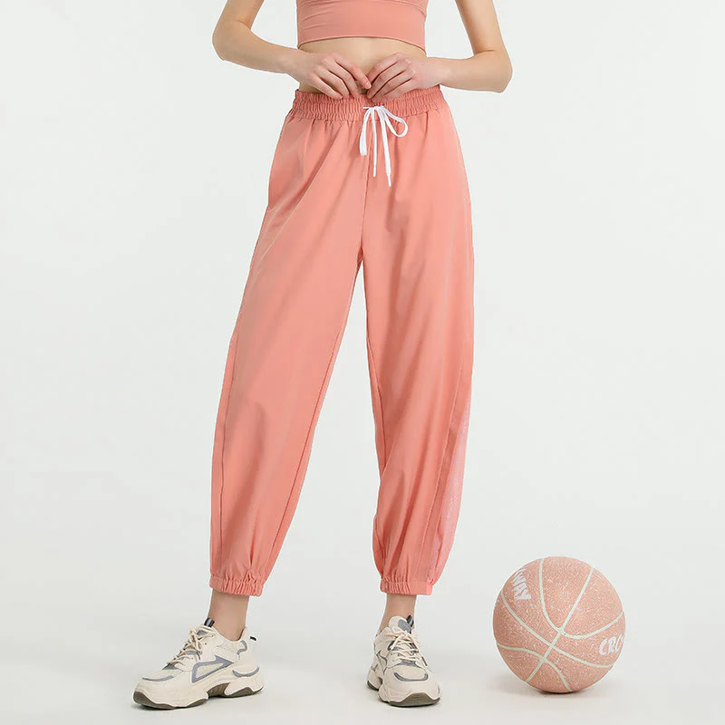 Buddha Stones High Waist Loose Fitness Yoga Sports Track Pants With Pockets