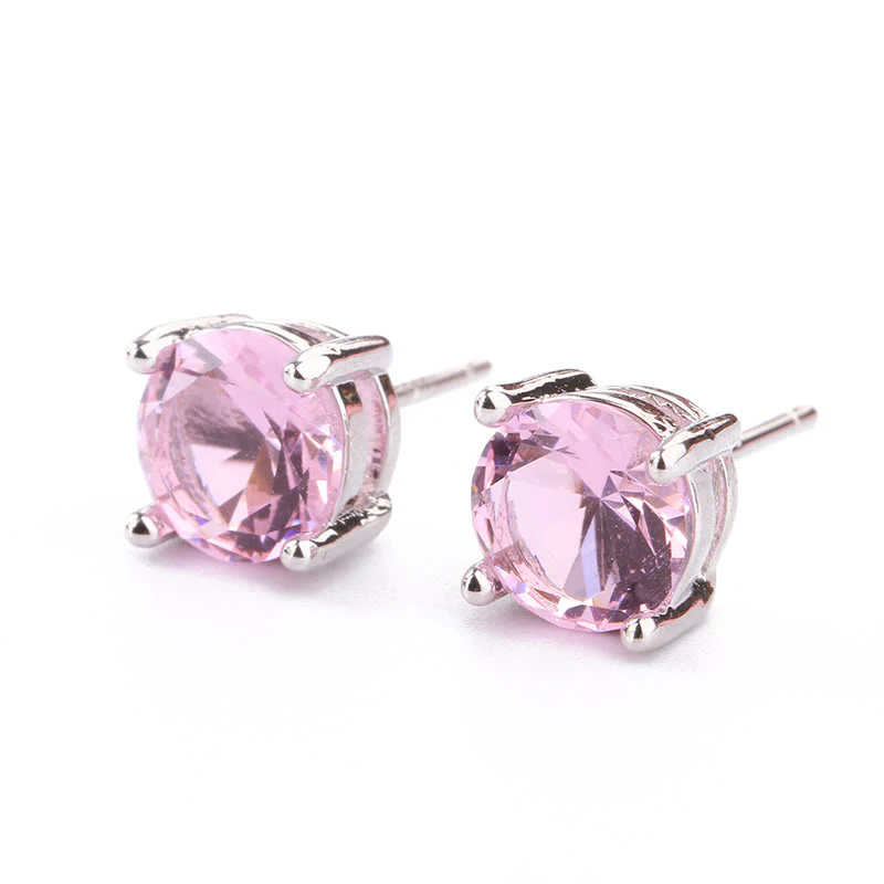 Buddha Stones Natural Various Gemstone Amethyst Love Earrings