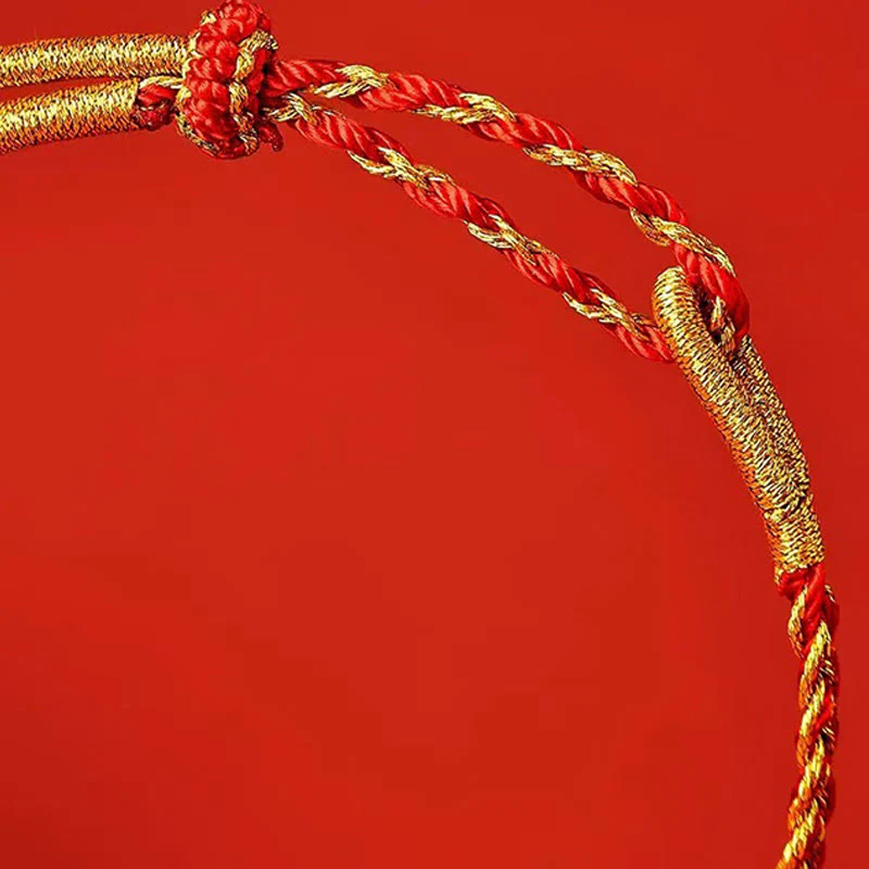 Buddha Stones Red String Yellow String Luck Bracelet