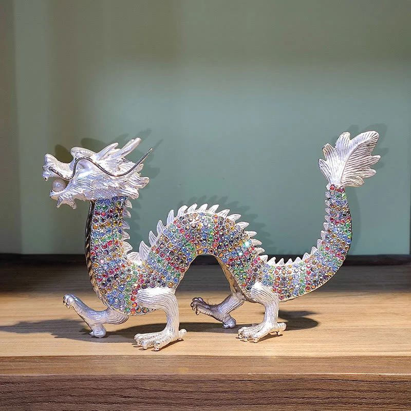 Buddha Stones Handmade Feng Shui Dragon Luck Success Home Decoration