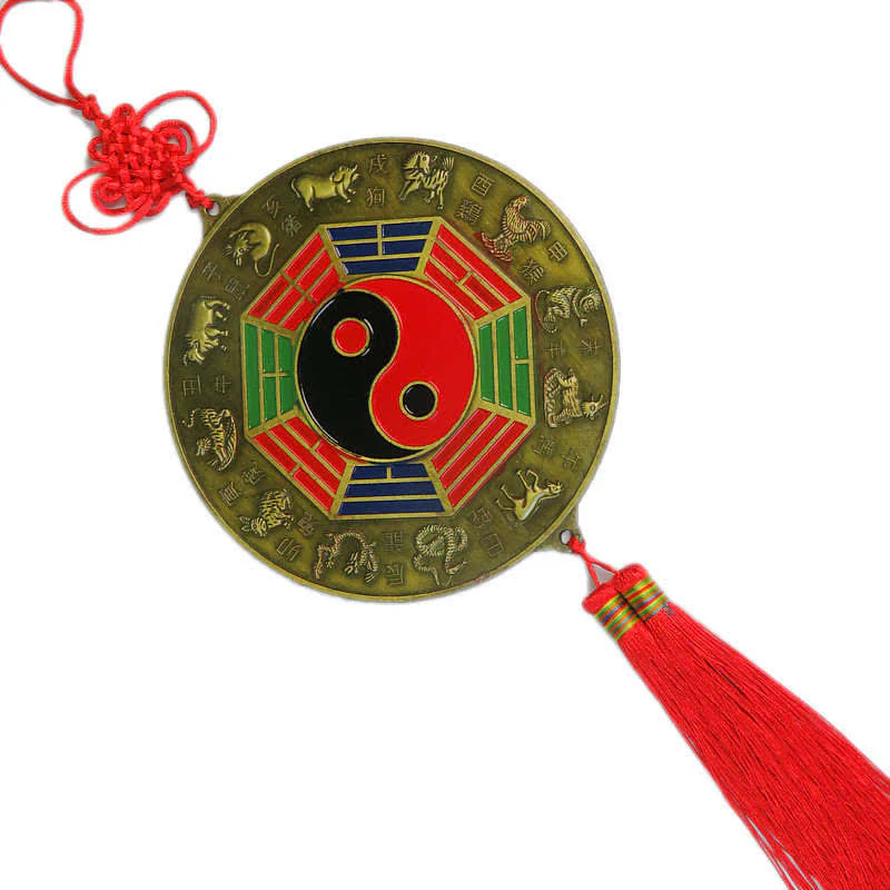 Buddha Stones Feng Shui Bagua Map Chinese Knotting Harmony Energy Map Mirror