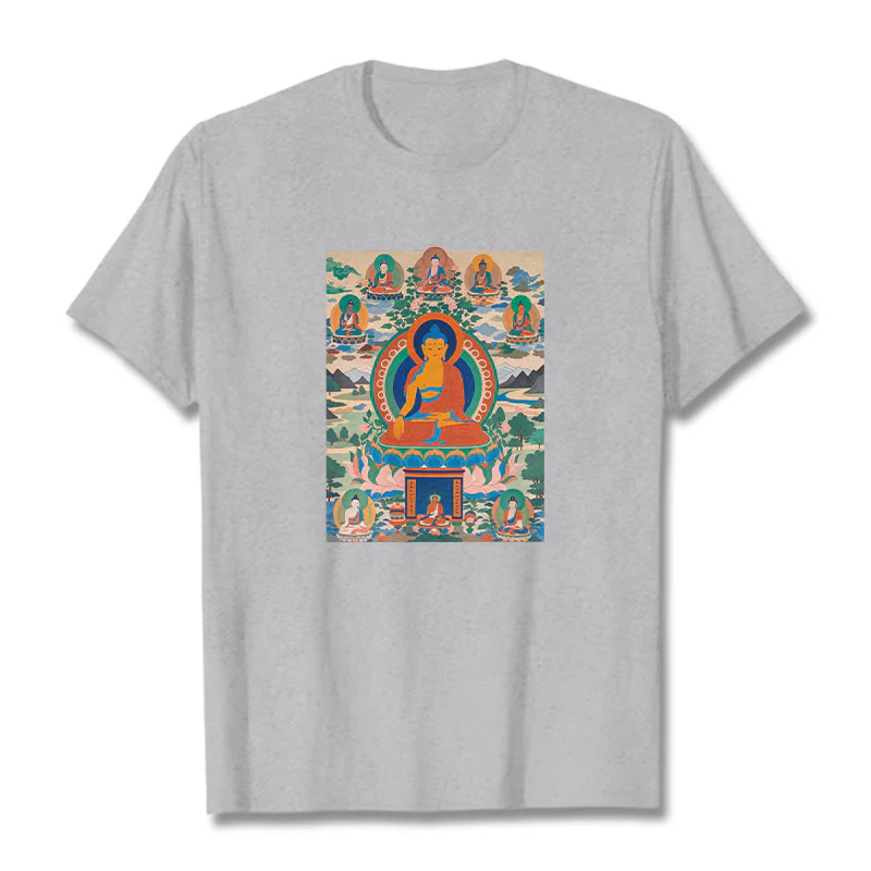Buddha Stones The Medicine Buddha Sutra Transformed Into Art Tee T-shirt