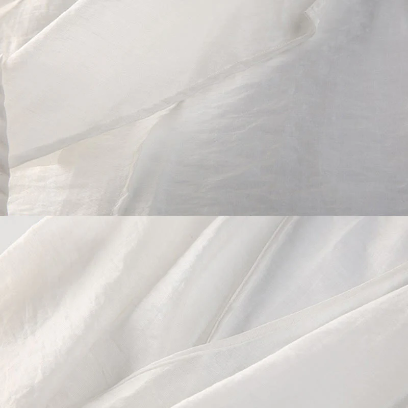 Buddha Stones Simple White Beige Pattern Meditation Spiritual Zen Practice Yoga Clothing Women's Clothes