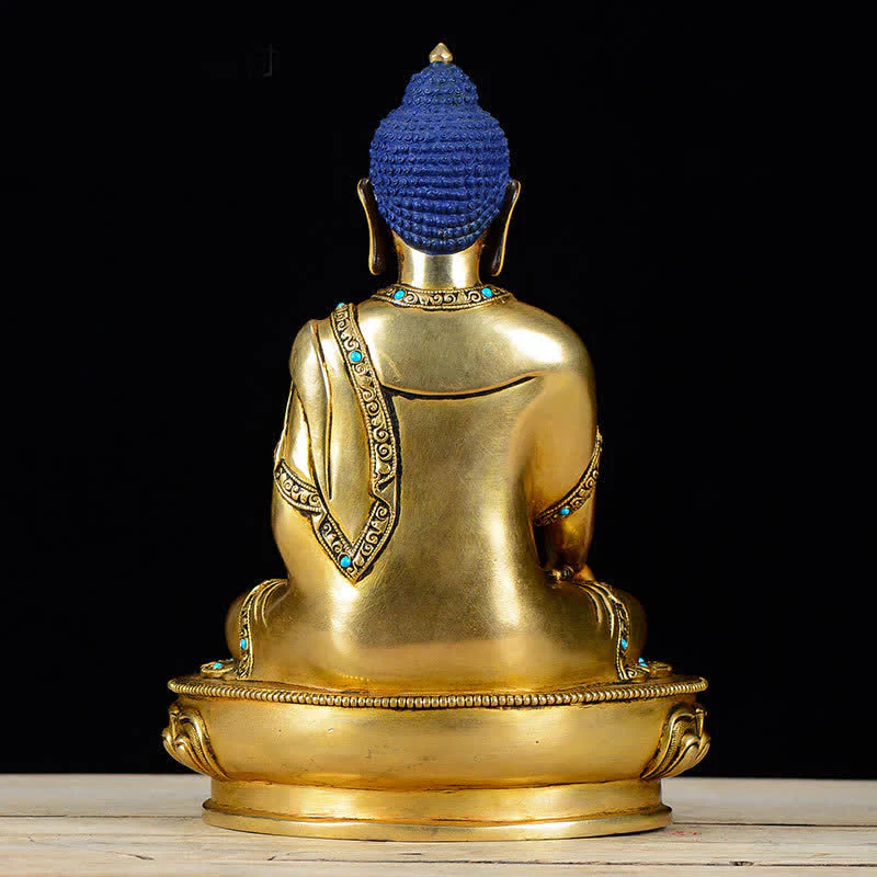 Buddha Stones Shakyamuni Compassion Copper Statue Decoration