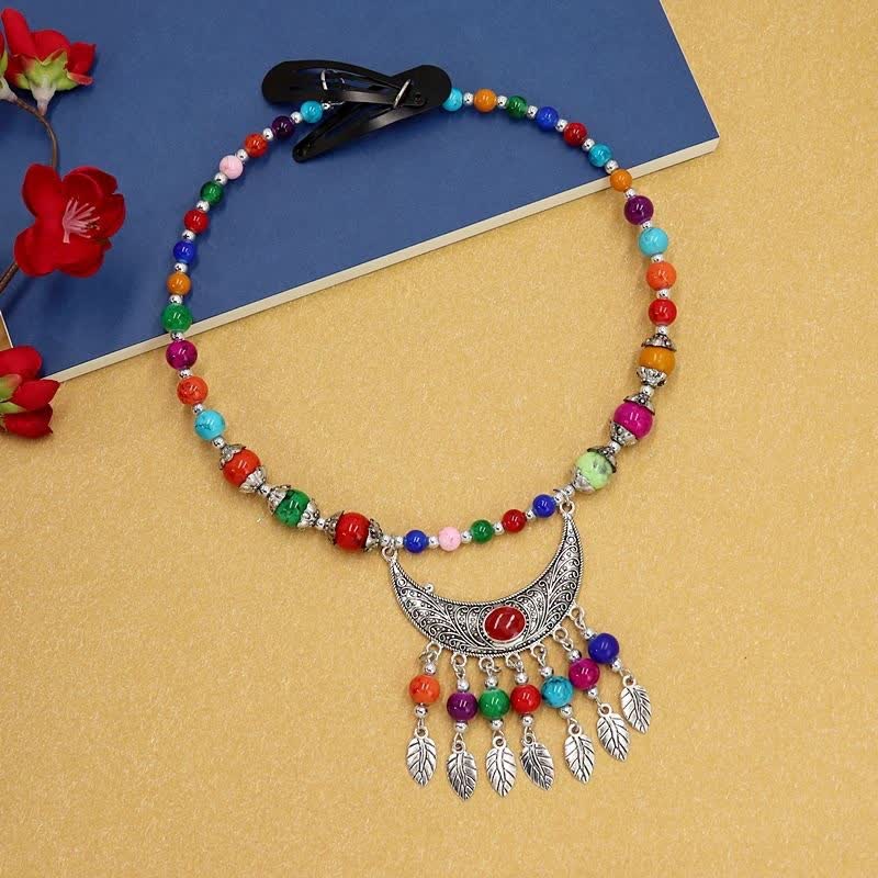 Buddha Stones Tibetan Exotic Beads Tassel Hair Decoration