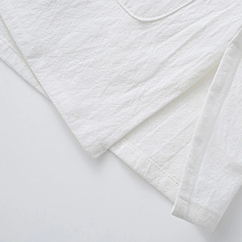 Buddha Stones Meditation Frog-Button Tang Long Sleeve Shirt Pants Men's Suit