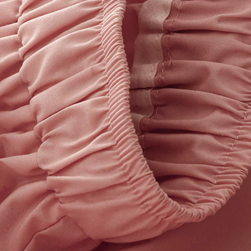 Buddha Stones Commute Plain Lace Patchwork Drawstring Design Women's Wide Leg Cotton Ankle-Length Pants With Pockets