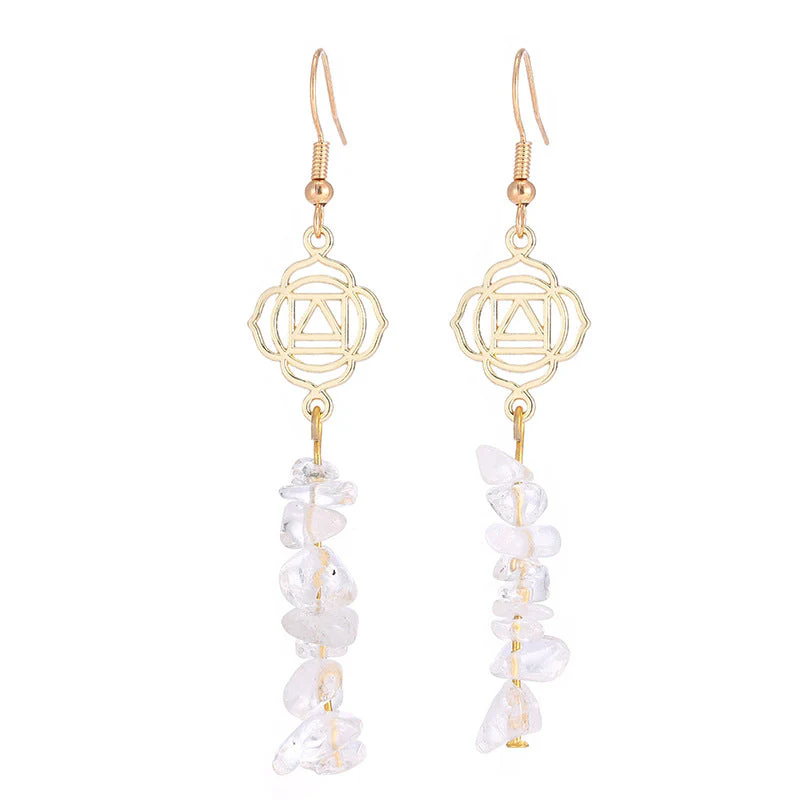 Healing Crystals Zen Cairn Confidence Earrings (Extra 30% Off | USE CODE: FS30)