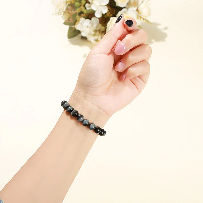 Buddha Stones Natural Eagle's Eye Stone Courage Positive Bracelet