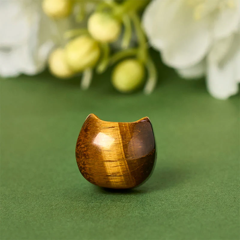 Buddha Stones 925 Sterling Silver Cat Tiger Eye Protection Bracelet