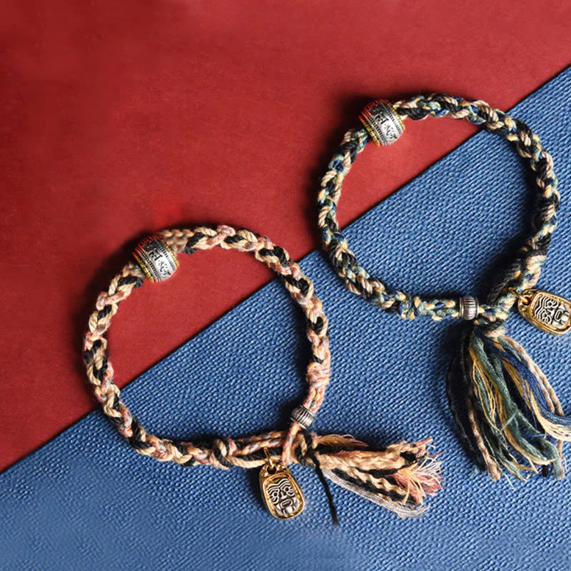 Buddha Stones Zakiram Goddess of Wealth Om Mani Padme Hum Peace Handmade Bracelet