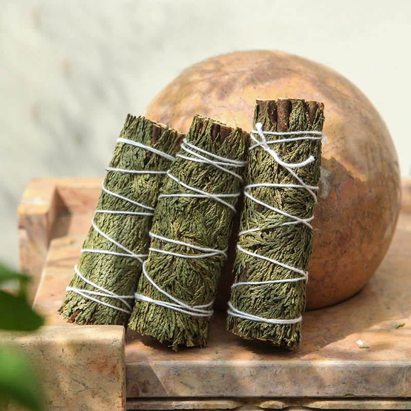 Buddha Stones Cedar Smudge Stick for Home Cleansing Incense Meditation and Rituals Cedar Sticks Incense Wands