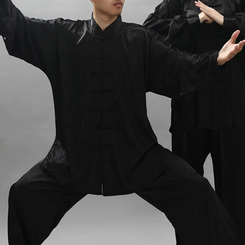 Buddha Stones Simple Pattern Meditation Prayer Spiritual Zen Tai Chi Qigong Practice Unisex Clothing Set