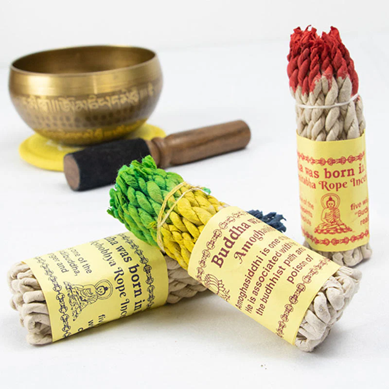 Buddha Stones Nepal Rope Incense Purify Healing Meditation Incense