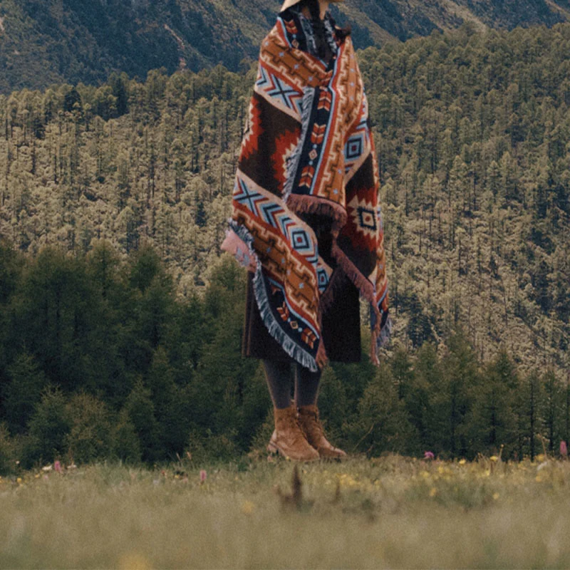 Buddha Stones Geometric Warm Comfortable Camping Home Office Bed Blanket