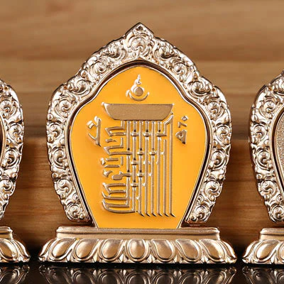 Buddha Stones Tibetan Om Mani Padme Hum Peace Phone Ring Bracket Universal Phone Holder Decorations