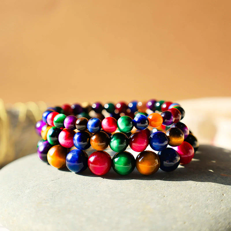 Buddha Stones Various Tiger Eye Confidence Bracelet