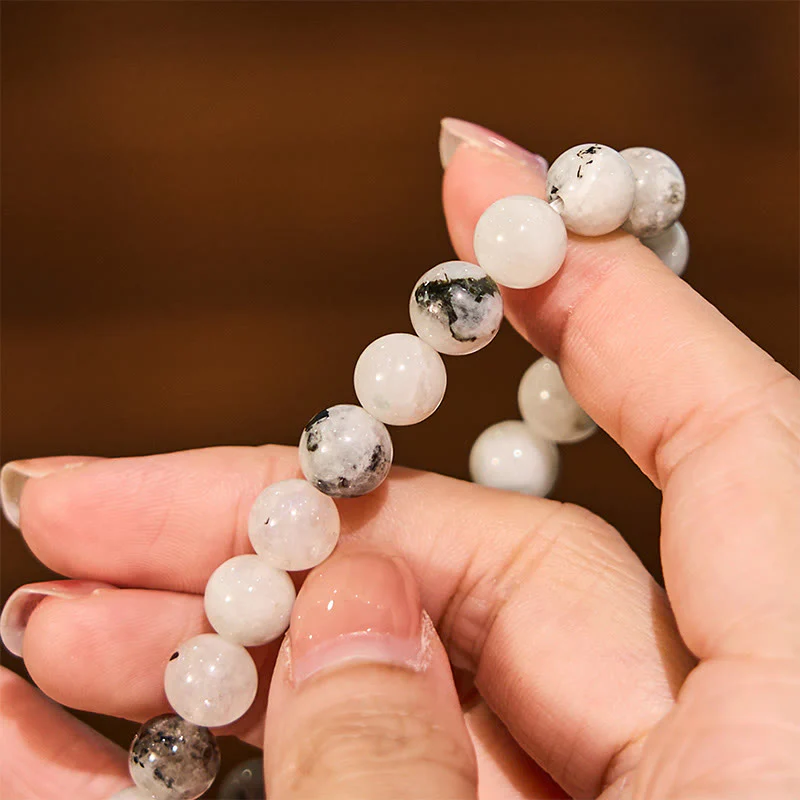 Buddha Stones Rainbow Moonstone Harmony Bracelet