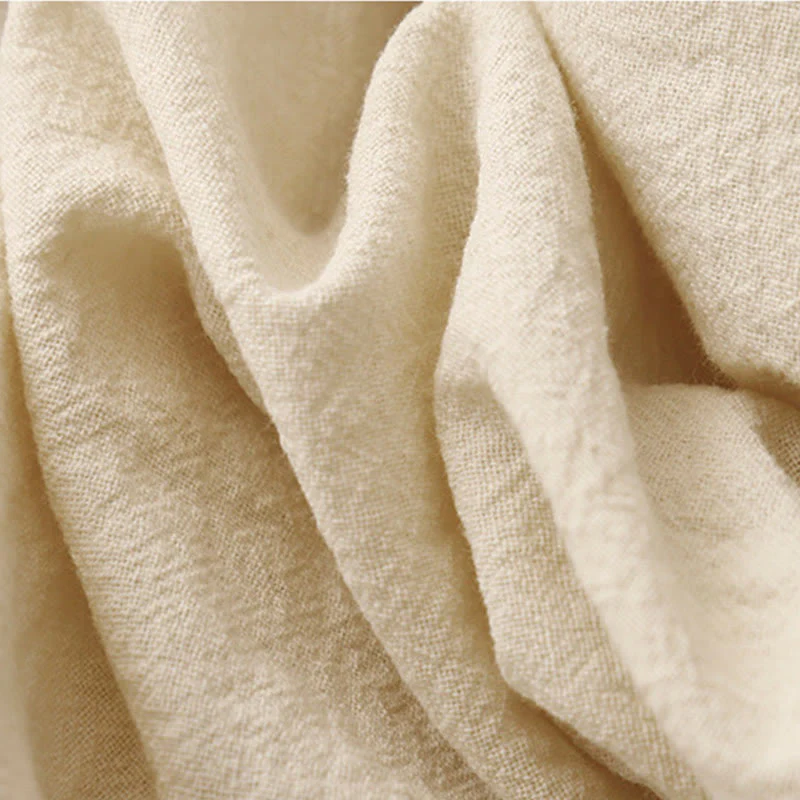 Buddha Stones Casual Simple Design Drawstring Split Cotton Linen Women's Wide Leg Pants With Pockets