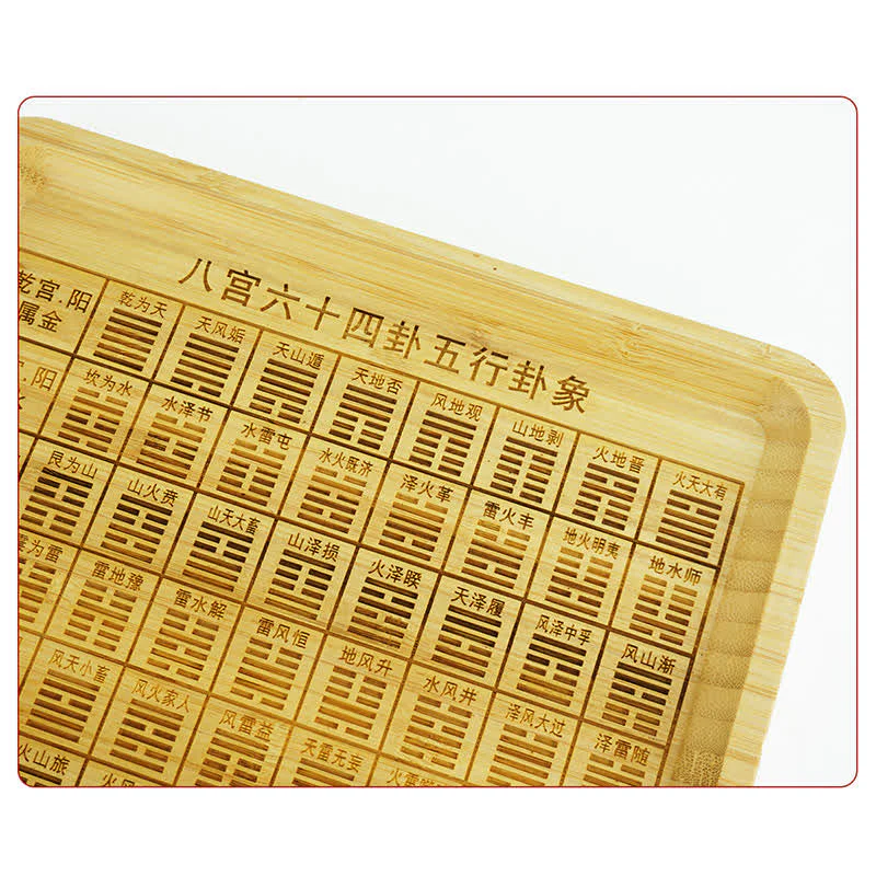 Buddha Stones Feng Shui Bamboo Bagua Map Harmony Energy Map