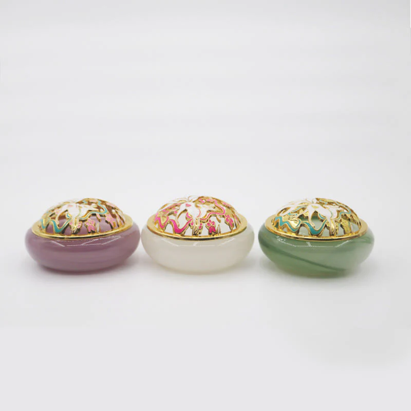 Buddha Stones Nine Tailed Fox Liuli Crystal Healing Meditation Incense Burner