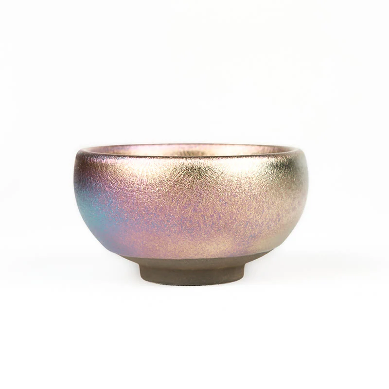 Buddha Stones Handmade Chinese Jianzhan Koi Fish Lotus Leaf Ceramic Teacup Kung Fu Tea Cup 150ml