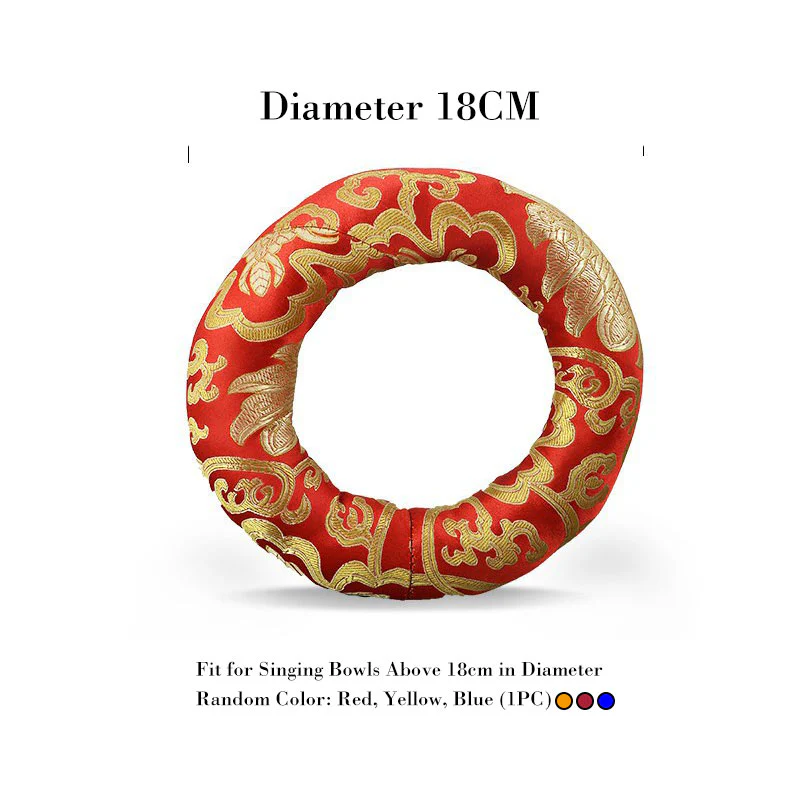 Buddha Stones Tibetan Singing Bowl Handcraft Cushion Decoration