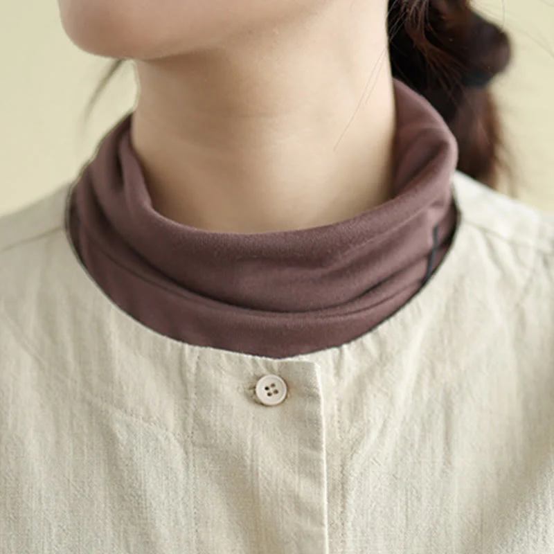 Buddha Stones Plain Design Long Sleeve Women's Cotton Linen Jacket With Pockets