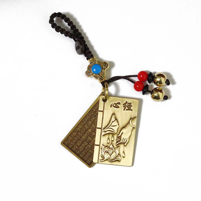 Buddha Stones Feng Shui Yin Yang Bagua Wenchang Pen Pagoda Prayer Wheel Keychain