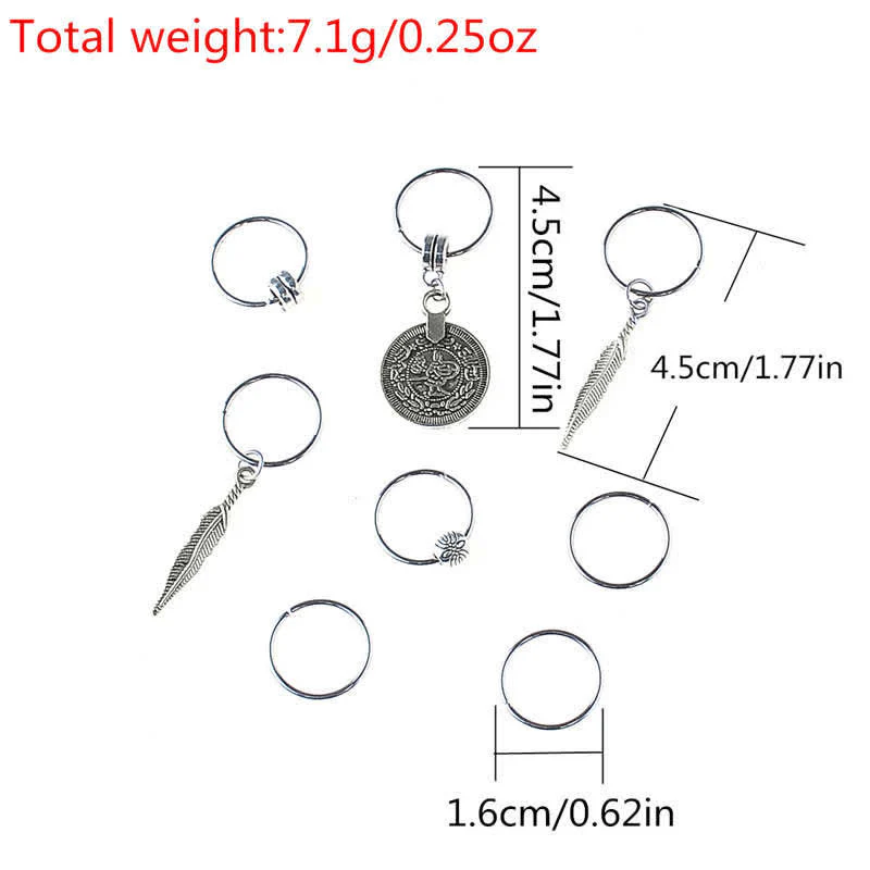 Buddha Stones Antique Leaf Coins Beads Barrette Hair Pins Decoration