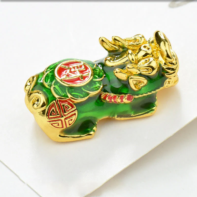 Buddha Stones Fengshui Copper Pixiu Rainbow Obsidian Beads Wealth Bracelet