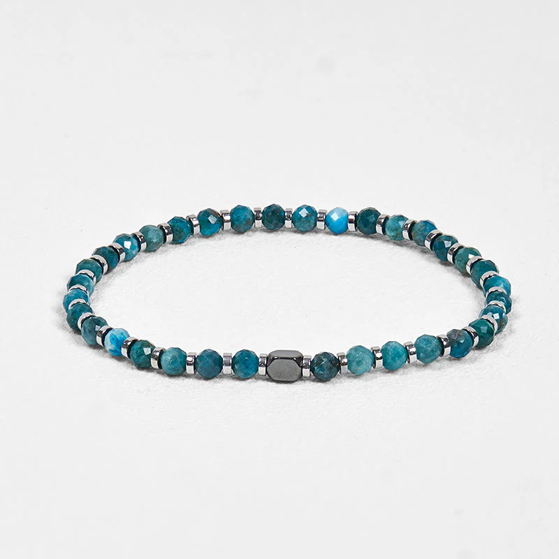 Buddha Stones Apatite Hematite Communication Bracelet