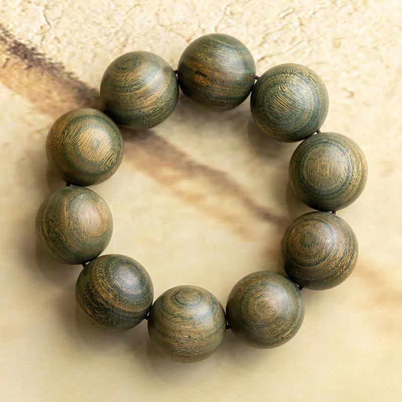 Buddha Stones Tibetan Green Sandalwood Soothing Cure Bracelet
