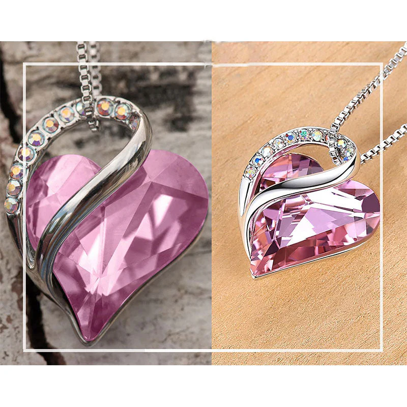 Buddhastoneshop Love Heart Birthstone Healing Energy Necklace Pendant (Extra 30% Off | USE CODE: FS30)