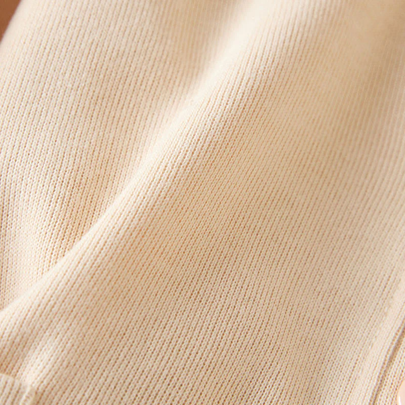 Buddha Stones Plain Buttons Women's Cotton Hooded Jacket With Pockets