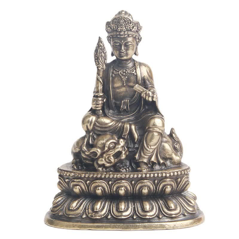 Buddha Stones Manjusri Bodhisattva Serenity Copper Statue Decoration
