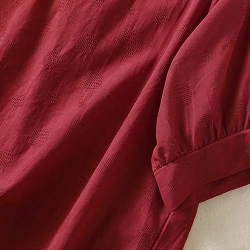 Buddha Stones 2pcs Plain Women's Short Sleeve Shirt Harem Pants Meditation Clothing Set