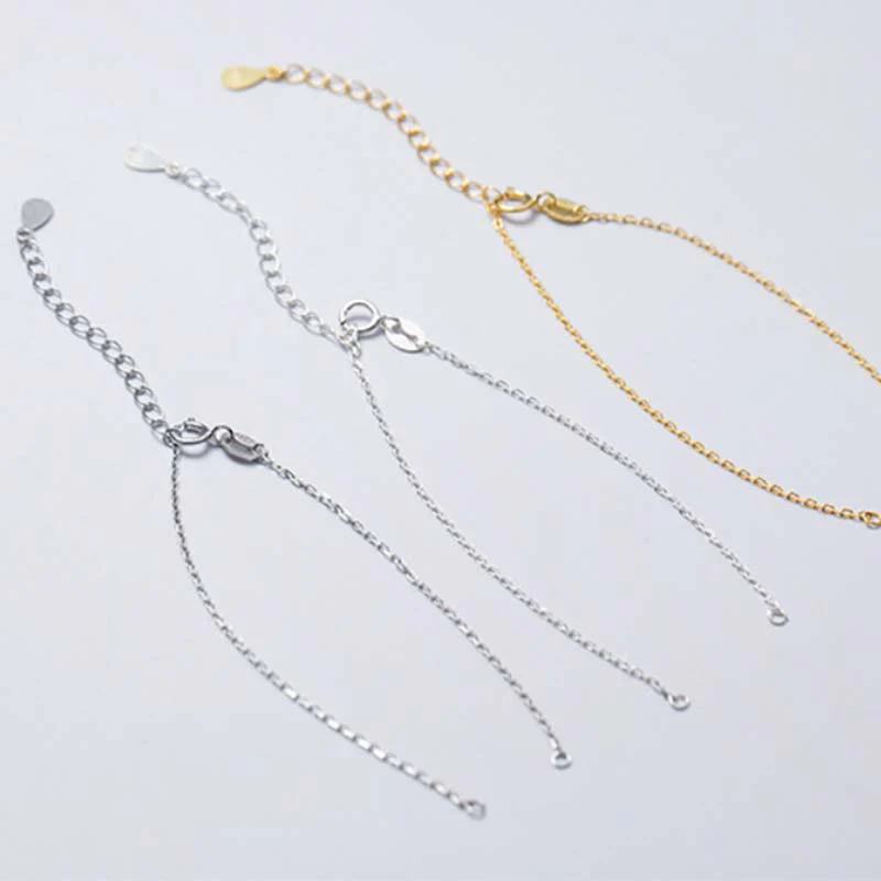 Buddha Stones 925 Sterling Silver Semi-finished Chain Blessing Bracelet