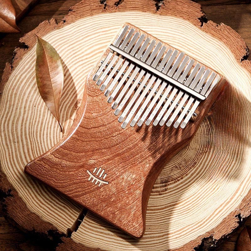 Buddha Stones Kalimba 17 Keys Thumb Piano Maple Acacia Sapele Wood Portable Finger Piano