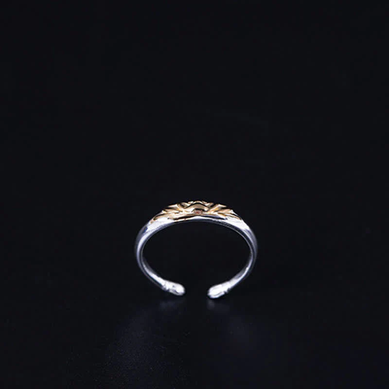 Buddha Stones 925 Sterling Silver Lotus Flower New Beginning Ring