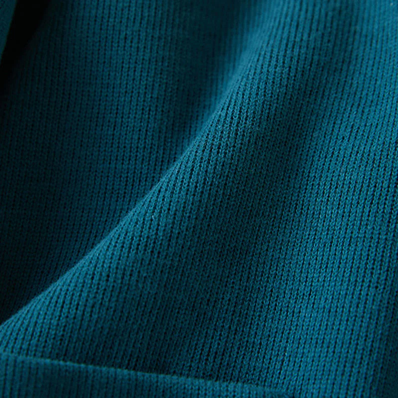 Buddha Stones Plain Buttons Women's Cotton Hooded Jacket With Pockets