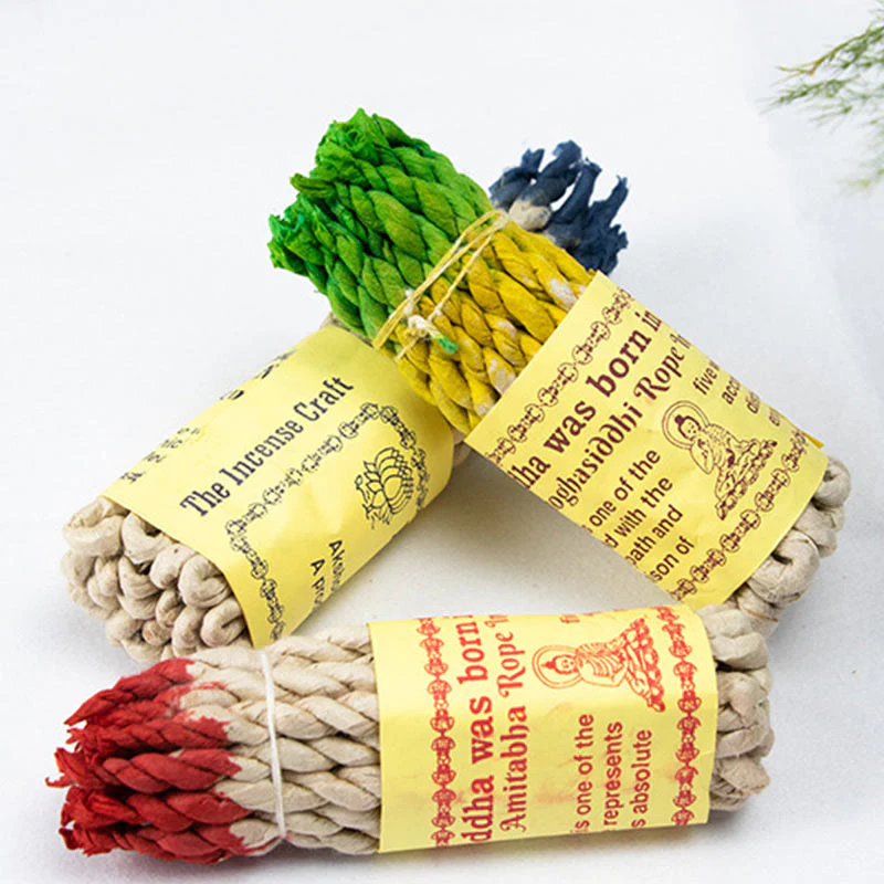 Buddha Stones Nepal Rope Incense Purify Healing Meditation Incense