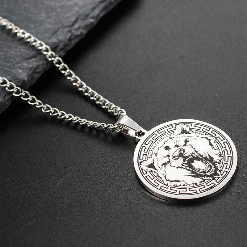 Animal Titanium Steel Chain Necklace Protection Pendant (Extra 30% Off | USE CODE: FS30)