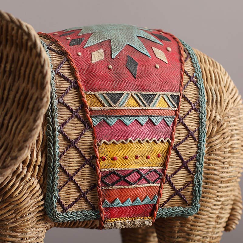 Buddha Stones Elephant Resin Wisdom Wealth Home Decoration