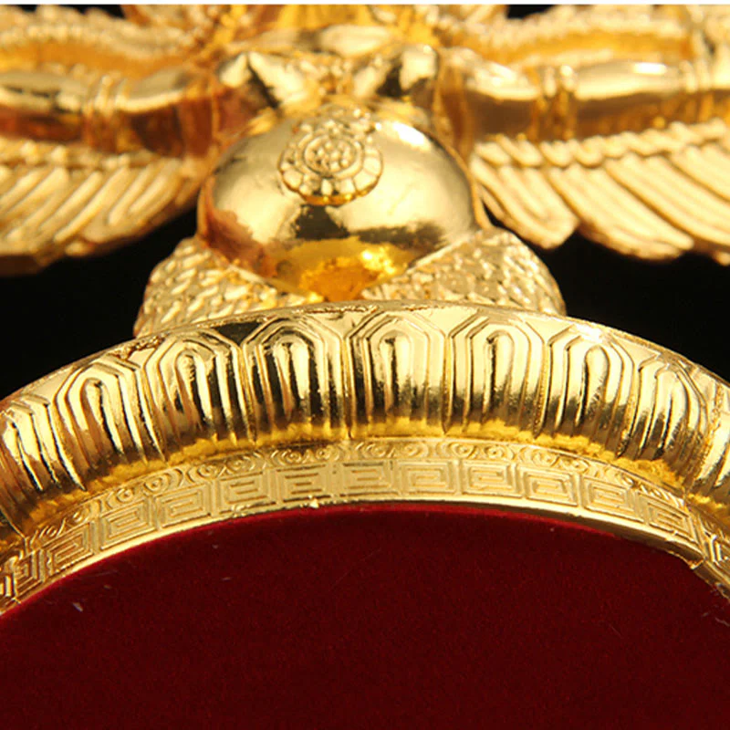 Buddha Stones Tibetan Gold Garuda Bird Alloy Protection Home Decoration