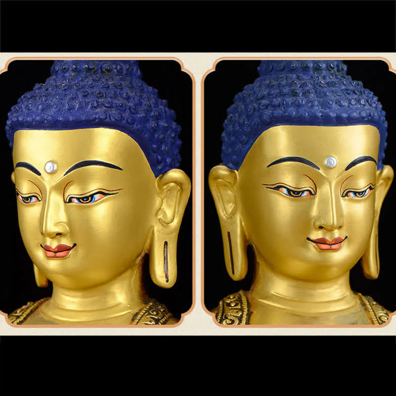 Buddha Stones Shakyamuni Compassion Copper Statue Decoration