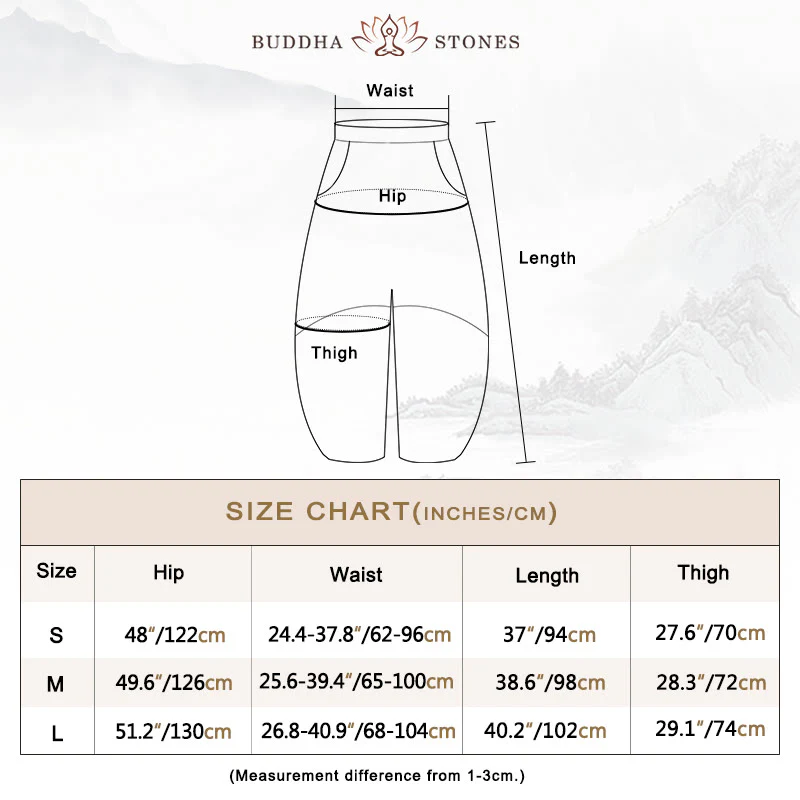 Buddha Stones Cotton Linen Pants Harem Trousers Loose Zen Yoga Tai Chi Women's Pants