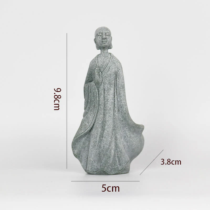 Buddha Stones Meditation Buddha Monk Serenity Home Decoration