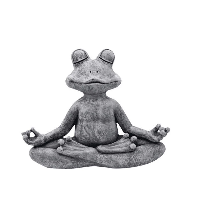 Buddha Stones Meditating Zen Dog Cat Frog Decoration
